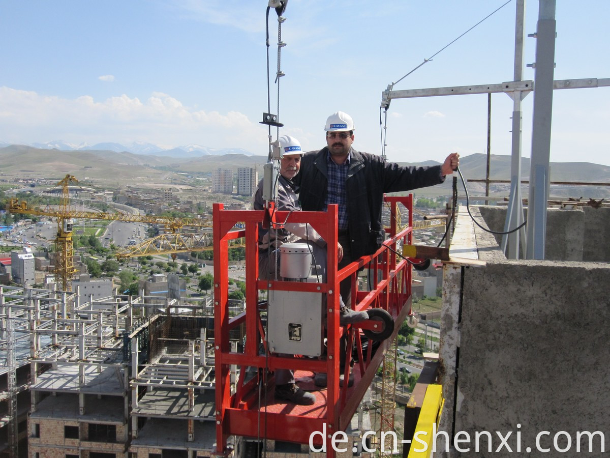 steel suspended platform